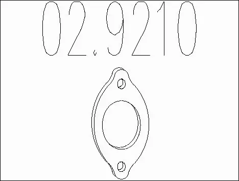 Gasket, exhaust pipe (02.9210)