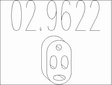 Rubber Buffer, muffler (02.9622)