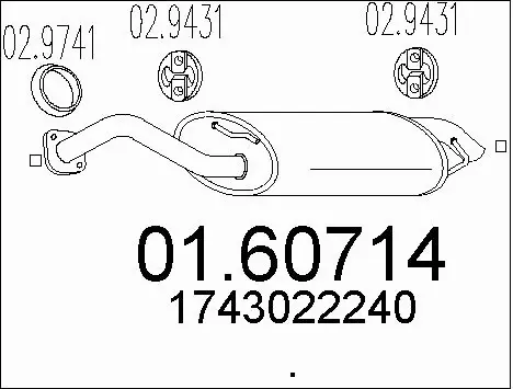 Rear Muffler (01.60714)