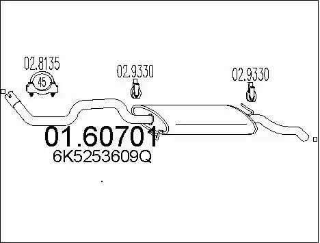 Rear Muffler (01.60701)