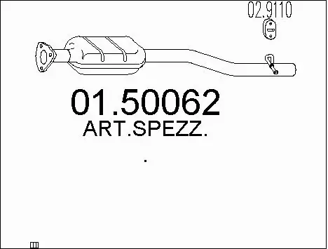 Centre Muffler (01.50062)