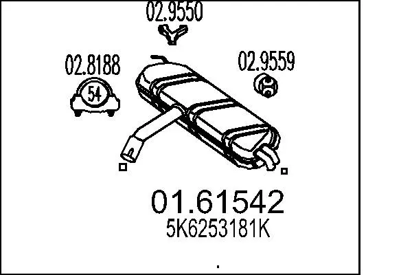 Rear Muffler (01.61542)