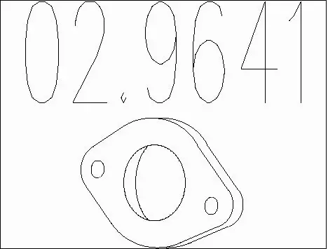 Gasket, exhaust pipe (02.9641)