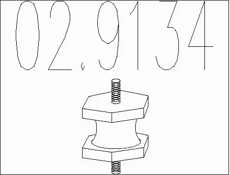 Rubber Buffer, muffler (02.9134)