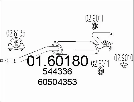 Rear Muffler (01.60180)