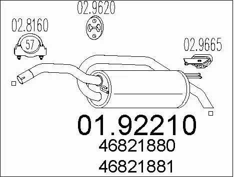 Rear Muffler (01.92210)
