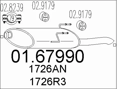 Rear Muffler (01.67990)