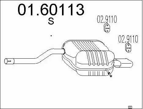 Rear Muffler (01.60113)