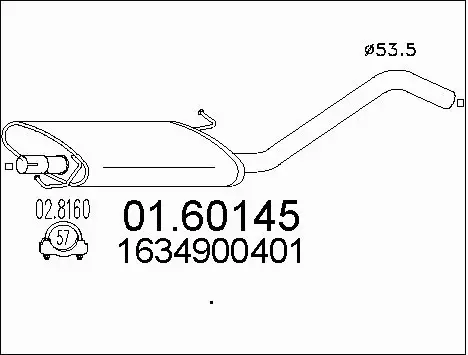 Rear Muffler (01.60145)
