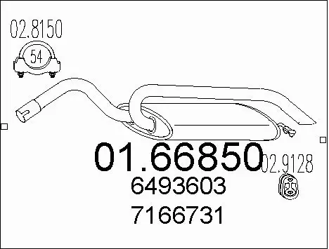 Rear Muffler (01.66850)