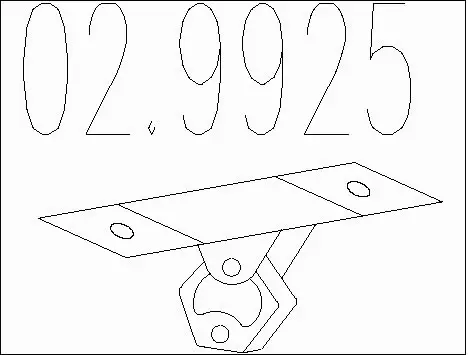 Rubber Buffer, muffler (02.9925)
