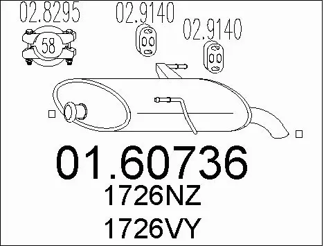 Rear Muffler (01.60736)