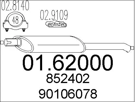 Rear Muffler (01.62000)