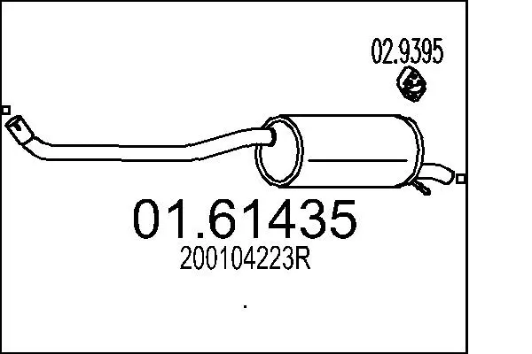 Rear Muffler (01.61435)