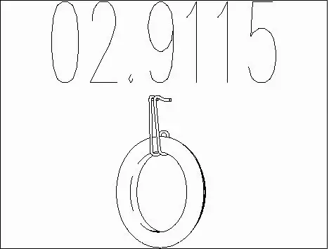 Rubber Buffer, muffler (02.9115)