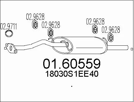 Rear Muffler (01.60559)