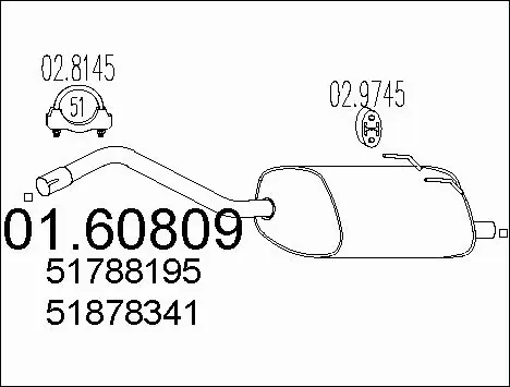 Rear Muffler (01.60809)