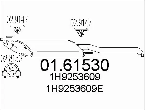 Rear Muffler (01.61530)