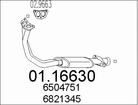 Exhaust Pipe (01.16630)