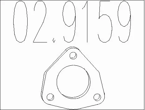 Gasket, exhaust pipe (02.9159)