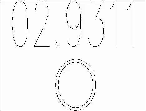 Seal Ring, exhaust pipe (02.9311)