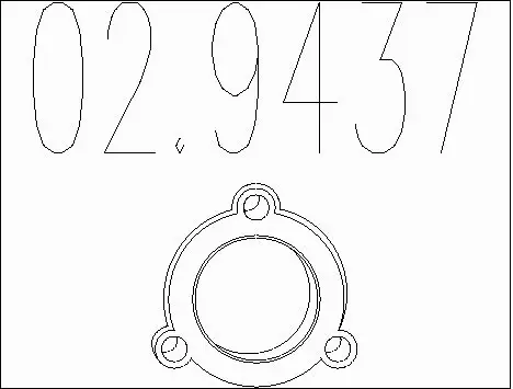 Gasket, exhaust pipe (02.9437)