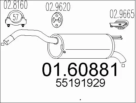 Rear Muffler (01.60881)