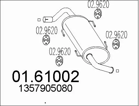 Rear Muffler (01.61002)