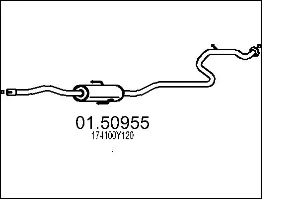 Centre Muffler (01.50955)