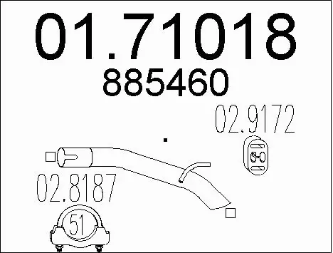 Exhaust Pipe (01.71018)