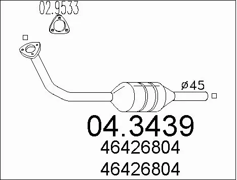Catalytic Converter (04.3439)