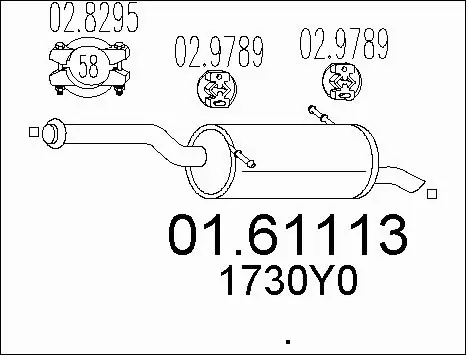Rear Muffler (01.61113)
