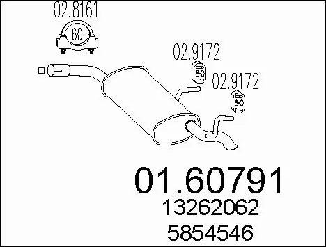 Rear Muffler (01.60791)