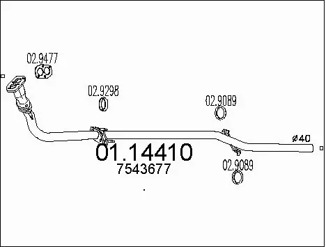Exhaust Pipe (01.14410)