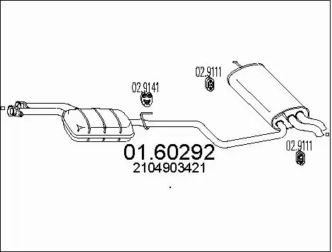 Rear Muffler (01.60292)