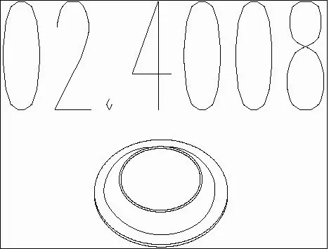Seal Ring, exhaust pipe (02.4008)