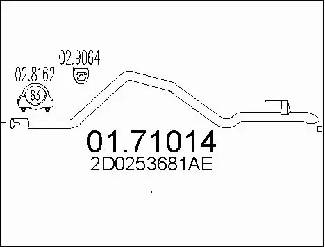 Exhaust Pipe (01.71014)