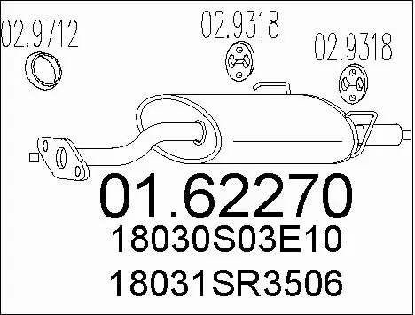 Rear Muffler (01.62270)