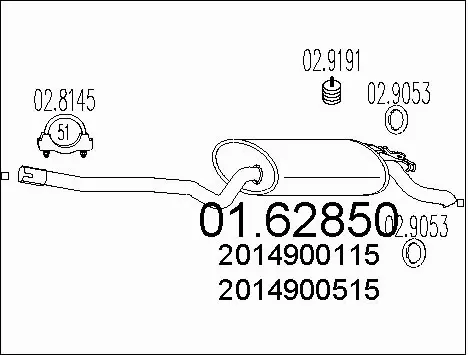 Rear Muffler (01.62850)