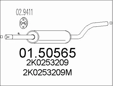 Centre Muffler (01.50565)