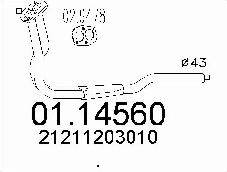 Exhaust Pipe (01.14560)