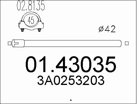 Exhaust Pipe (01.43035)