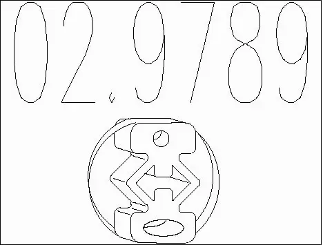 Rubber Buffer, muffler (02.9789)