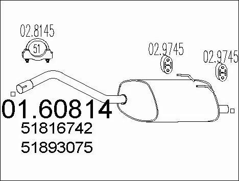 Rear Muffler (01.60814)