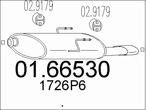 Rear Muffler (01.66530)