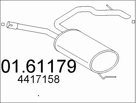 Rear Muffler (01.61179)