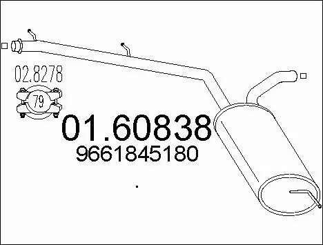 Rear Muffler (01.60838)