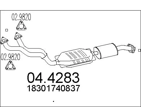 Catalytic Converter (04.4283)