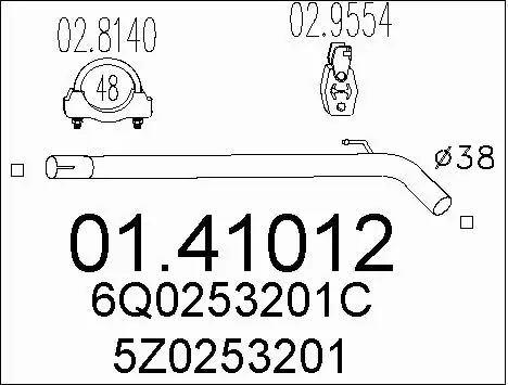 Exhaust Pipe (01.41012)