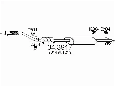 Catalytic Converter (04.3917)